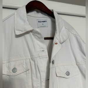 XXL Old Navy White Denim Jacket - Never Worn
